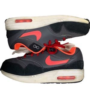 Nike Air Max 1 GS Youth Running Shoes Black Pink -White Size 3Y